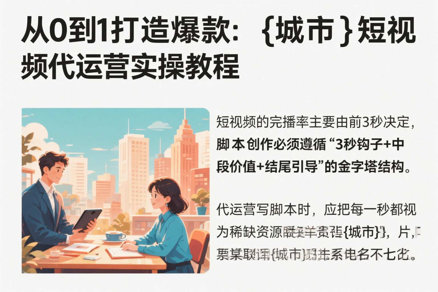 从0到1打造爆款:新乡短视频代运营实操教程