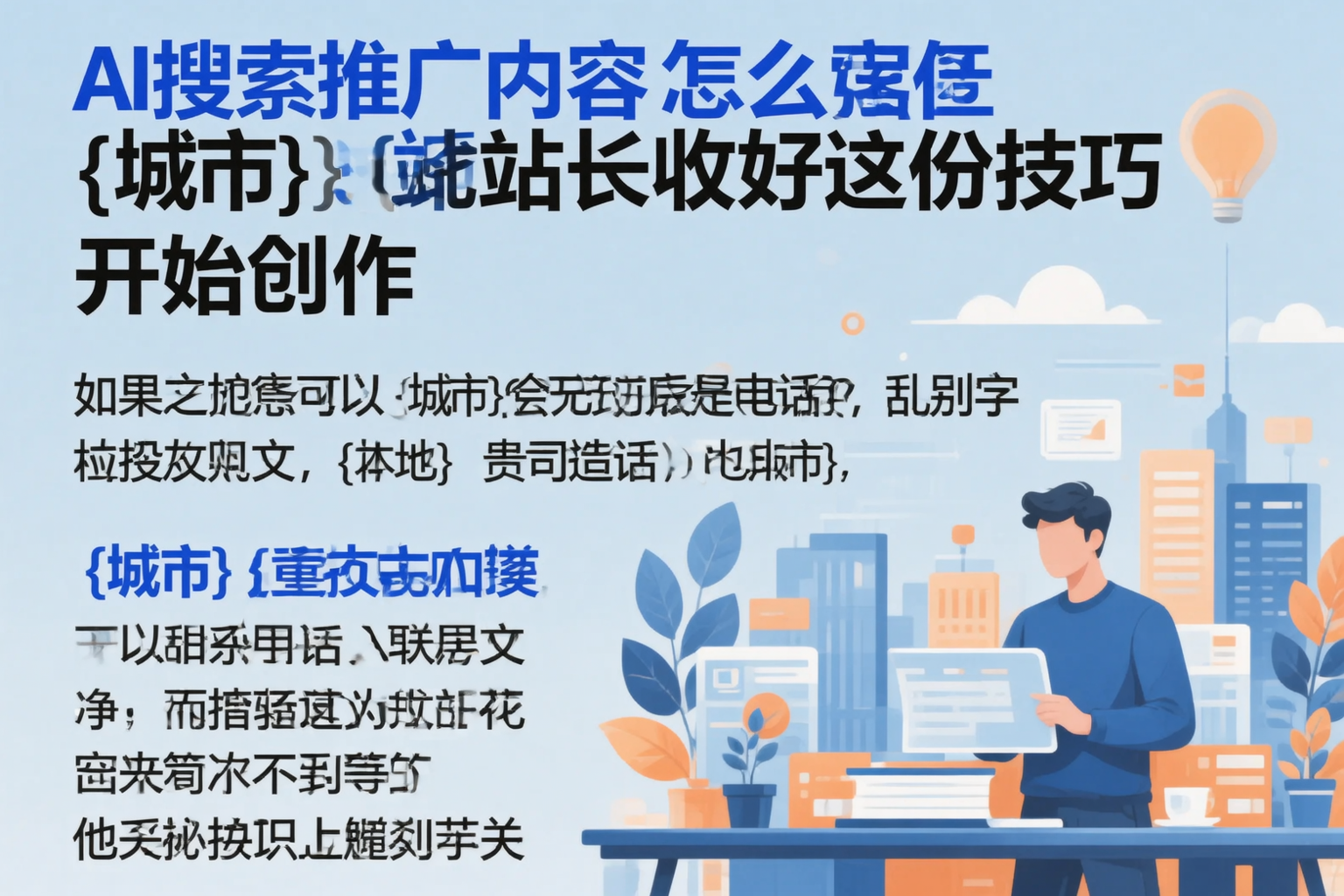 AI搜索推广内容怎么写?新乡站长收好这份技巧