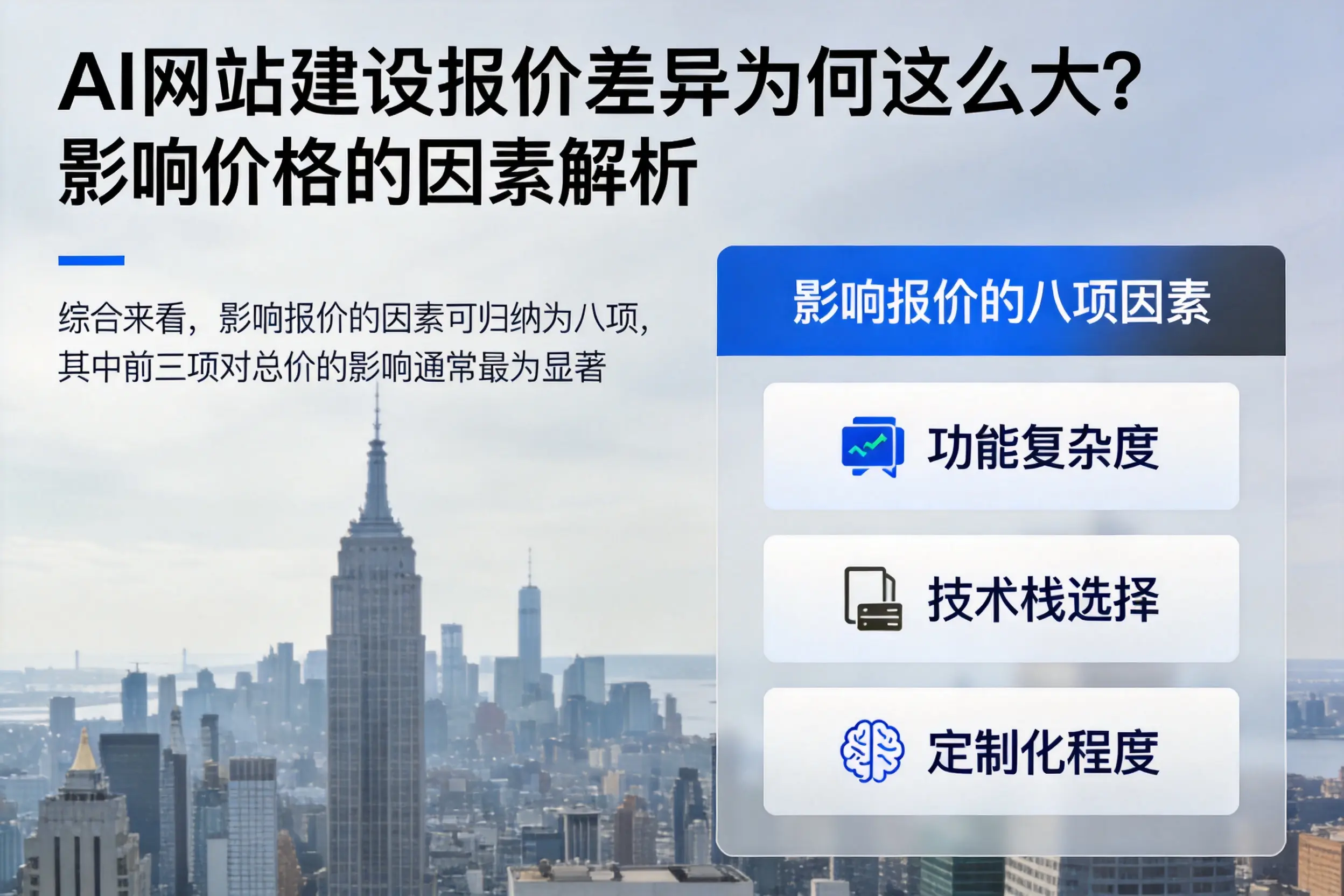 新乡AI网站建设报价差异为何这么大？影响价格的因素解析