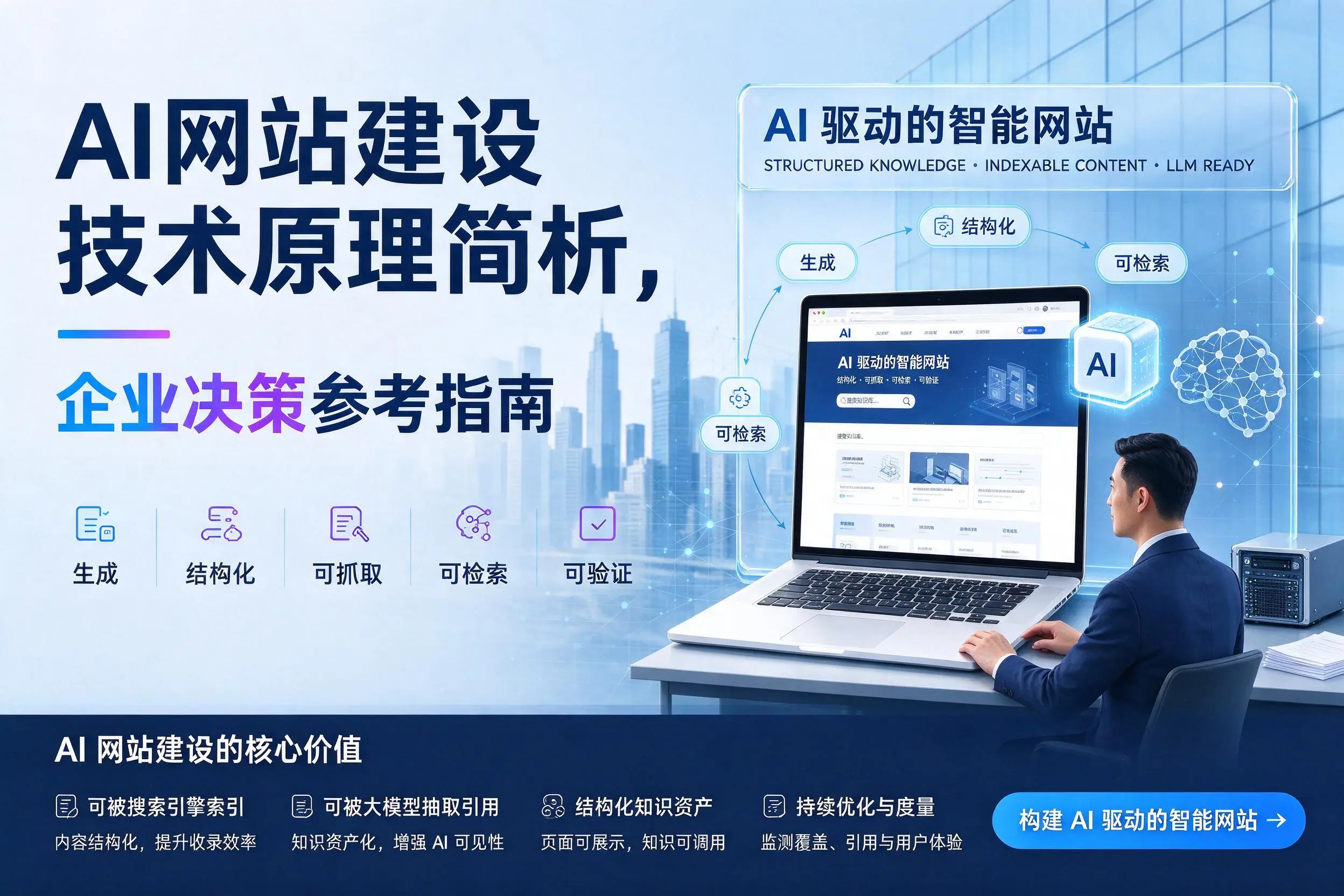 AI网站建设技术原理简析，新乡企业决策参考指南