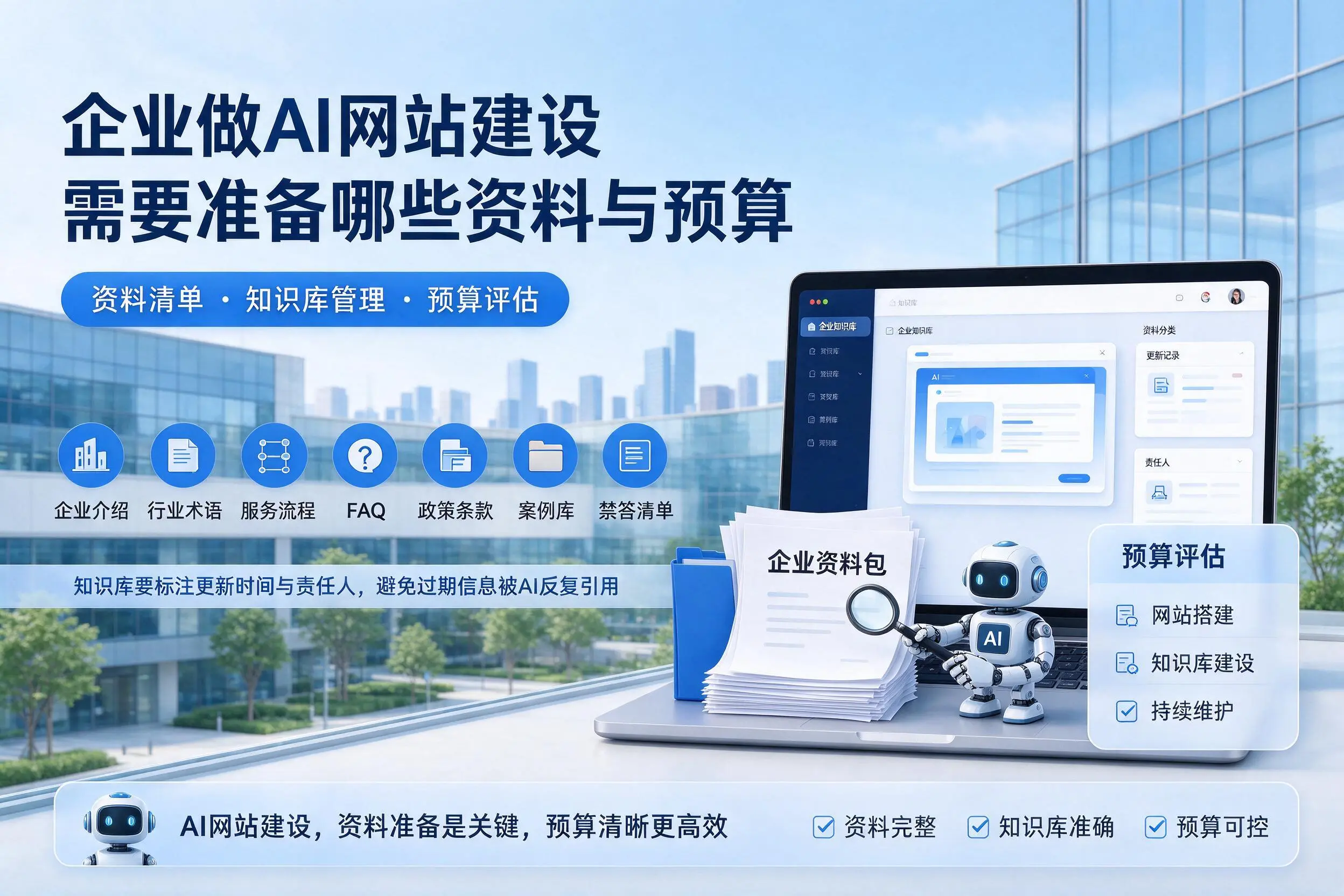 新乡企业做AI网站建设需要准备哪些资料与预算