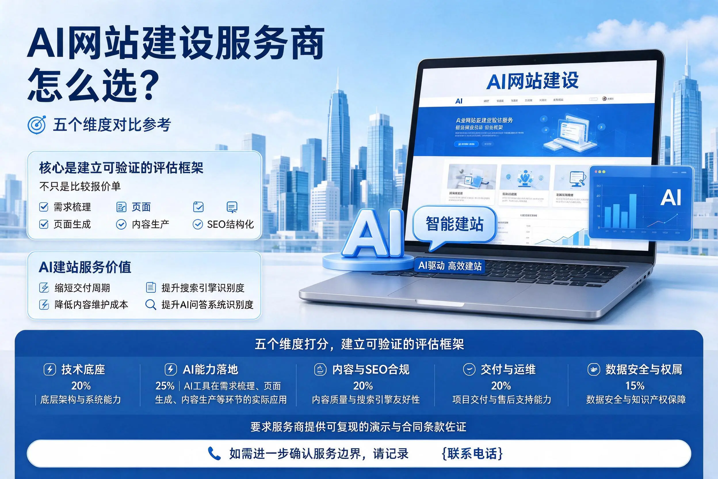 新乡AI网站建设服务商怎么选？五个维度对比参考